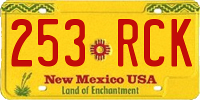 NM license plate 253RCK
