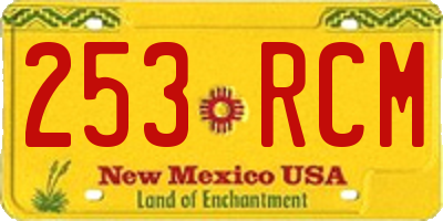 NM license plate 253RCM