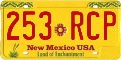 NM license plate 253RCP
