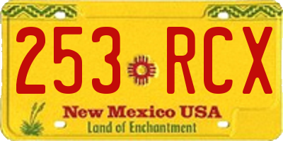 NM license plate 253RCX