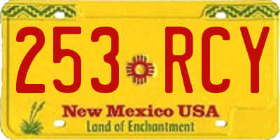 NM license plate 253RCY