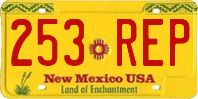 NM license plate 253REP