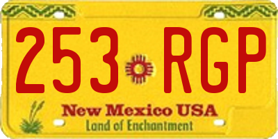 NM license plate 253RGP