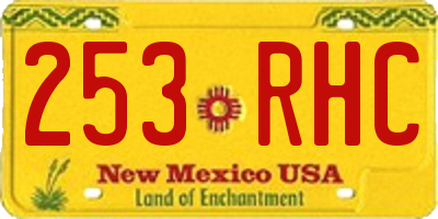 NM license plate 253RHC
