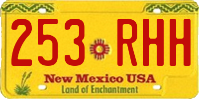 NM license plate 253RHH