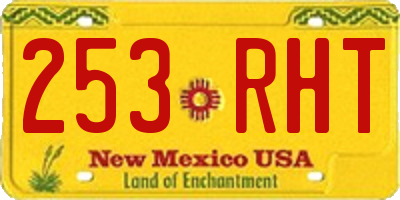 NM license plate 253RHT
