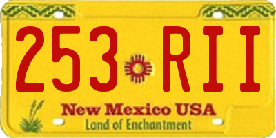 NM license plate 253RII