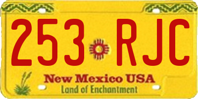 NM license plate 253RJC