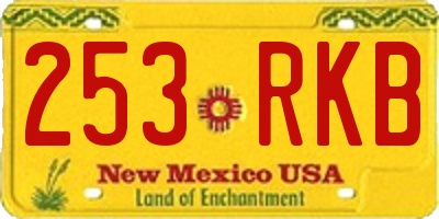 NM license plate 253RKB