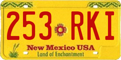 NM license plate 253RKI