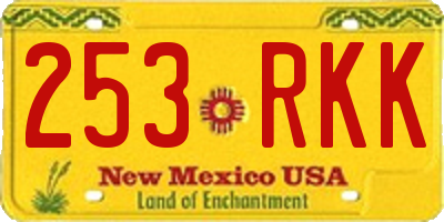 NM license plate 253RKK