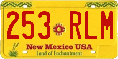 NM license plate 253RLM