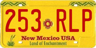 NM license plate 253RLP