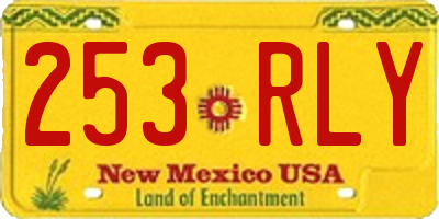 NM license plate 253RLY