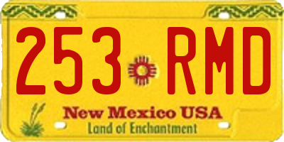 NM license plate 253RMD