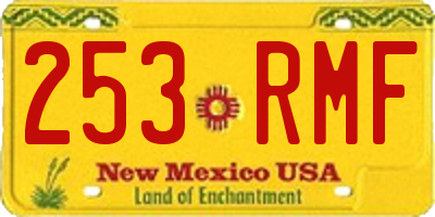 NM license plate 253RMF