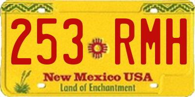 NM license plate 253RMH