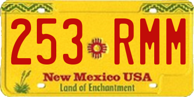 NM license plate 253RMM