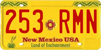 NM license plate 253RMN