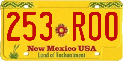 NM license plate 253ROO
