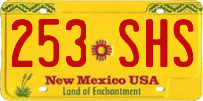 NM license plate 253SHS