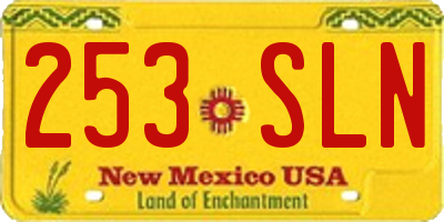 NM license plate 253SLN
