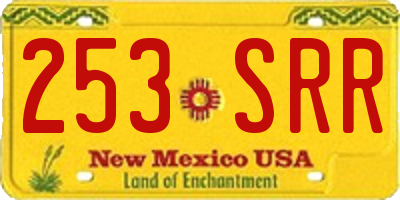 NM license plate 253SRR