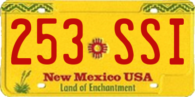 NM license plate 253SSI