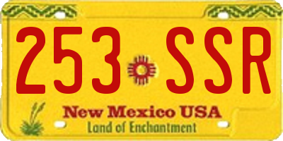 NM license plate 253SSR