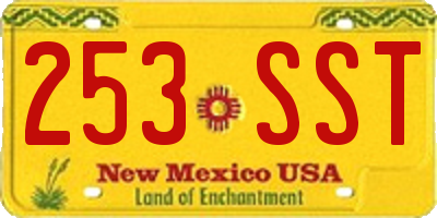 NM license plate 253SST