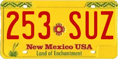 NM license plate 253SUZ