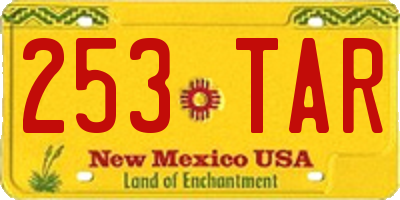 NM license plate 253TAR