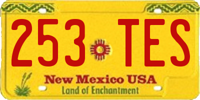 NM license plate 253TES