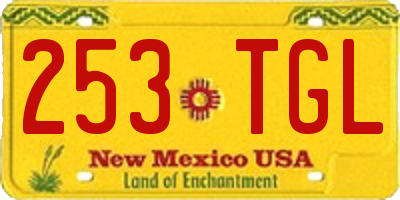 NM license plate 253TGL