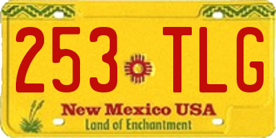 NM license plate 253TLG