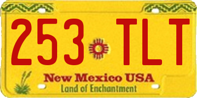 NM license plate 253TLT