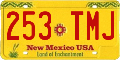NM license plate 253TMJ