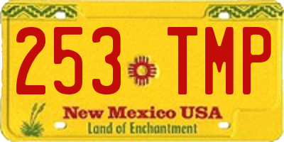 NM license plate 253TMP