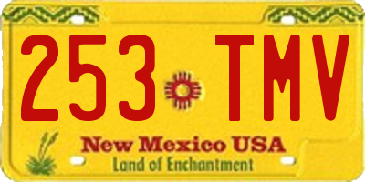 NM license plate 253TMV