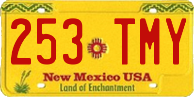 NM license plate 253TMY