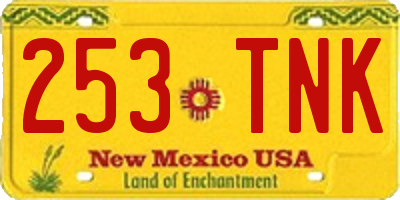 NM license plate 253TNK