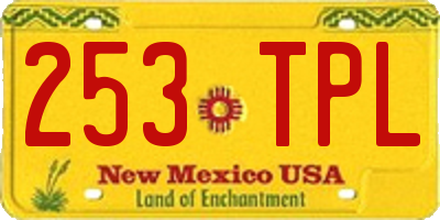 NM license plate 253TPL