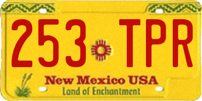 NM license plate 253TPR