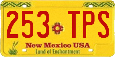 NM license plate 253TPS