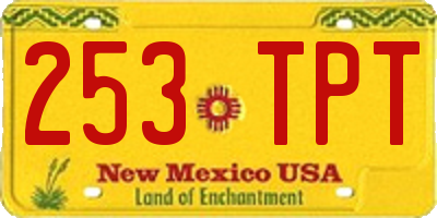 NM license plate 253TPT
