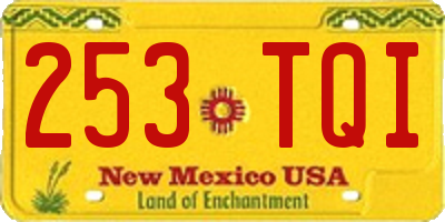 NM license plate 253TQI