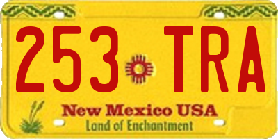 NM license plate 253TRA