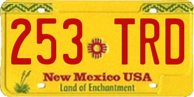 NM license plate 253TRD