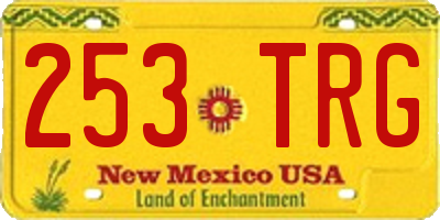 NM license plate 253TRG
