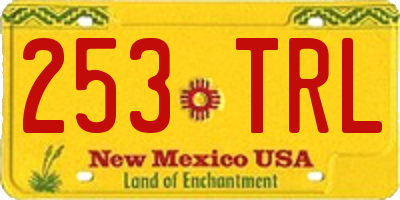 NM license plate 253TRL